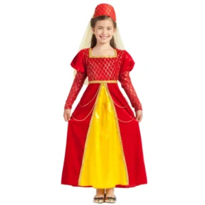 DISFRAZ DE PRINCESA MEDIEVAL PARA NIÑA