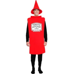 DISFRAZ DE KETCHUP PARA ADULTO