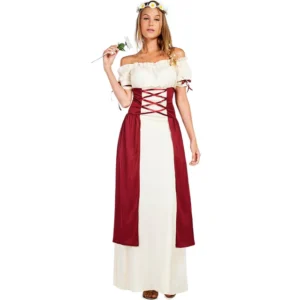 DISFRAZ DE DAMA MEDIEVAL PARA MUJER