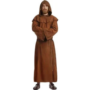 DISFRAZ DE MONJE FRAILE PARA HOMBRE