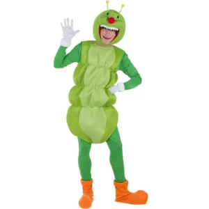 DISFRAZ DE GUSANO VERDE PARA ADULTO