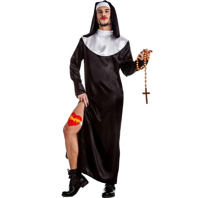 DISFRAZ DE MONJA PARA HOMBRE