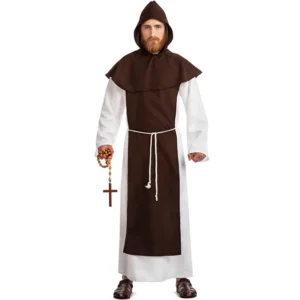 DISFRAZ DE MONJE FRANCISCANO PARA HOMBRE