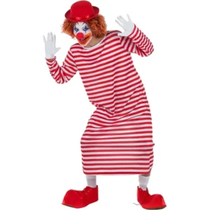 DISFRAZ DE PAYASO A RAYAS PARA HOMBRE