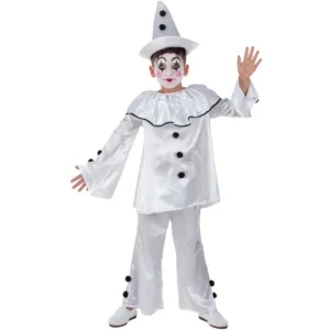DISFRAZ DE PAYASO PIERROT PARA NIÑO