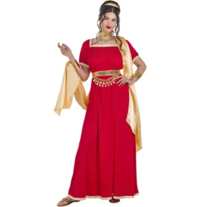 DISFRAZ DE ROMANA ROJO PARA MUJER