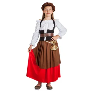 DISFRAZ DE TABERNERA MEDIEVAL PARA NIÑA
